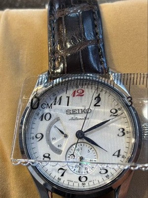 SEIKO PRESAGE SPB059J1 6R27-00J0 AUTOMATIC WATCH POWER RESERVE DATE BOX AS IS