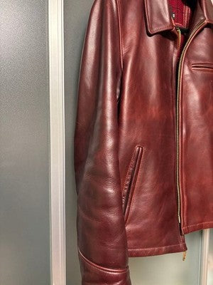 SCHOTT 6103US SINGLE RIDER JACKET SIZE 40 BORDEAUX MADE IN USA RARE FROM JAPAN