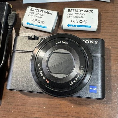 SONY CYBER-SHOT DSC-RX100 DIGITAL CAMERA BLACK WITH ACCESSORIES JAPAN MADE