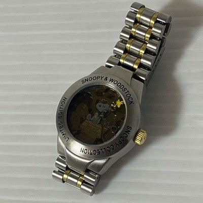 SNOOPY COLLECTION 2000 SHADOW SKELETON WATCH LIMITED 5000 HAND WIND RARE MODEL