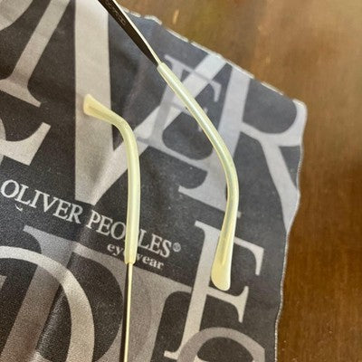 OLIVER PEOPLES OP-523 SUNGLASSES SILVER ORANGE BRAD PITT FIGHT CLUB MODEL