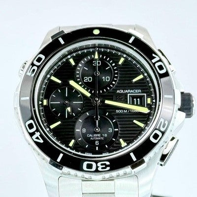 TAG HEUER AQUARACER CAK2111 CHRONOGRAPH AUTOMATIC WATCH,  WITH ALL ACCESSORIES.