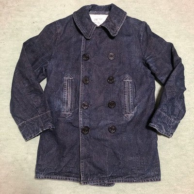 SUGAR CANE X MISTER FREEDOM DENIM PEA COAT SIZE M EXCELLENT++++