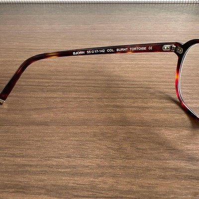 MOSCOT SPIRIT BJORN 55 17-142 SUNGLASSES TORTOISE FRAME CLEAR LENS WITH CASE