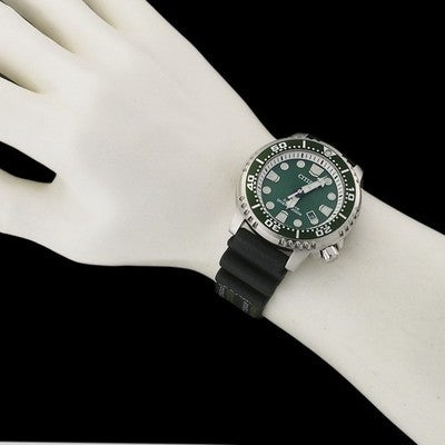 CITIZEN PROMASTER DIVER'S 200M BN0156-13W E168 GREEN DIAL ECO-DRIVE 44MM WATCH