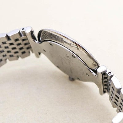 LONGINES LA GRANDE CLASSIQUE 3179 QUARTZ 12 DIAMONDS BLACK DIAL STAINLESS WATCH