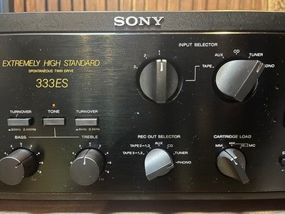 SONY TA-F333ESX INTEGRATED AMPLIFIER VINTAGE HI-FI STEREO AMP MM MC BLACK