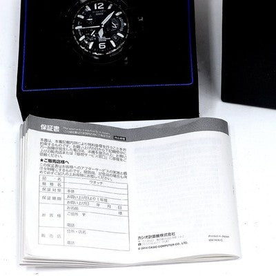CASIO G-SHOCK GPW-1000T-1AJF Sky Cockpit GPS Solar Quartz Black Dial Excellent