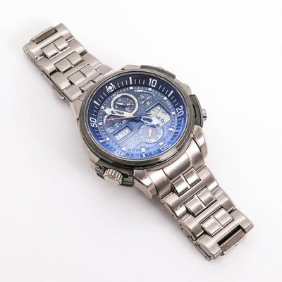CITIZEN ATTESA U680-T013252 ECO-DRIVE RADIO SOLAR TITANIUM CHRONOGRAPH JAPAN