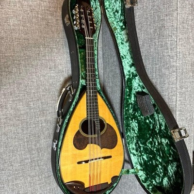 SUZUKI MD-4 MANDOLA MUSICAL INSTRUMENT WITH HARD CASE JAPAN VINTAGE RARE