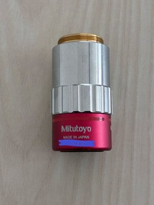 MITUTOYO M PLAN APO NIR 5X/0.14 ∞/0 F=200 MICROSCOPE OBJECTIVE LENS AS IS