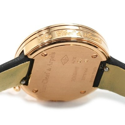 VAN CLEEF & ARPELS CHARM CLOVER MINI WATCH VCARO29800 QUARTZ K18 PINK GOLD
