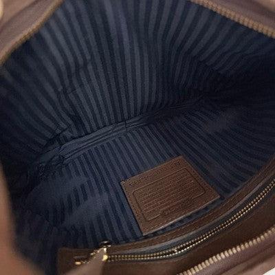 OLD COACH ERGO POCKET ZIP NUBUCK SHOULDER BAG BROWN VINTAGE USA MADE HOBO