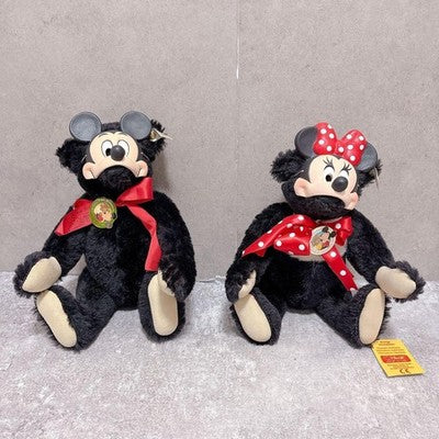 STEIFF MICKEY & MINNIE MOUSE MASK TEDDY BEAR SET DISNEY CONVENTION 1991 1992