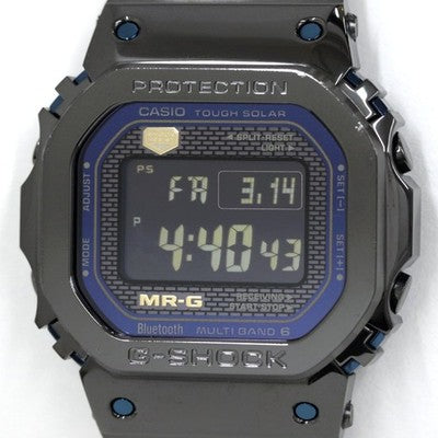 Casio G-SHOCK MRG-B5000BA Digital Solar Radio Watch 43mm Titanium /w Box