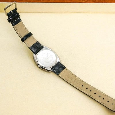 RADO DIASTAR BLACK QUARTZ MENS WATCH WORKING NEW BATTERY IN BOX VINTAGE