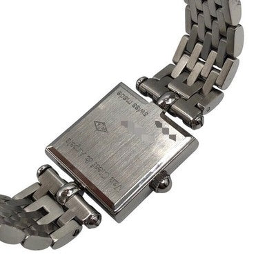 VAN CLEEF & ARPELS CLASSIC SQUARE BLUE SHELL WOMEN'S WATCH STAINLESS STEEL
