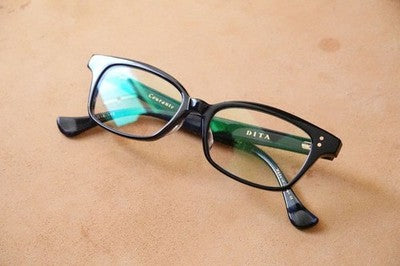 DITA DRX-3001 Courante Navy 50mm Frame Excellent /w Case & Cloth Used From Japan