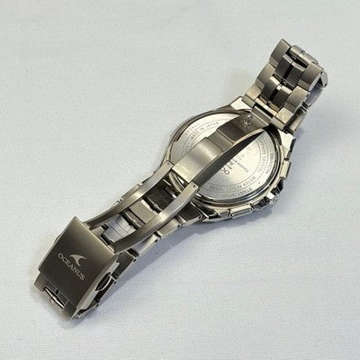 CASIO OCEANUS OCW-S5000E-1AJF MANTA SOLAR RADIO TITANIUM WATCH BLACK DIAL