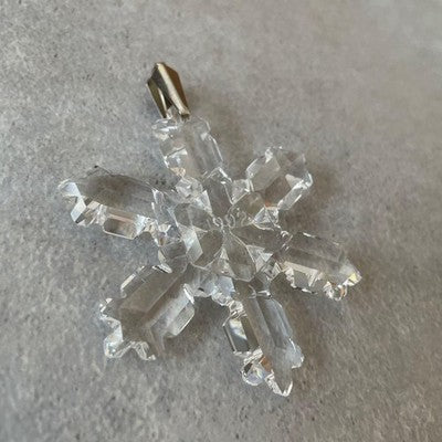 SWAROVSKI 1992 CHRISTMAS SNOWFLAKE CRYSTAL ORNAMENT WITH BOX RARE GOOD LIMITED