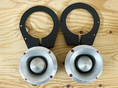 JBL 075 BULLET TWEETER PAIR 8OHM EARLY MODEL RED SEAL VINTAGE AUDIO GOOD