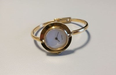 GUCCI CHANGE BEZEL 7 COLORS GOLD WOMEN'S WATCH S SIZE EXCELLENT++++