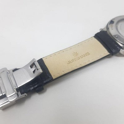 JUNGHANS 027/4782.00 MEN'S WRISTWATCH ROUND FACE GERMAN MADE DIAL: BLACK