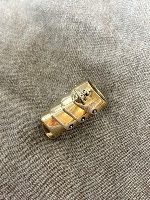 VIVIENNE WESTWOOD ARMOR RING OLD MODEL HALLMARK SILVER SIZE 12 US RARE
