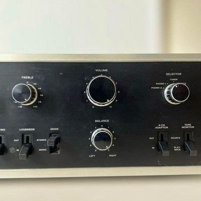 SANSUI AU-6500 INTEGRATED AMPLIFIER BLACK DIGITAL AUDIO VINTAGE 1973 JAPAN