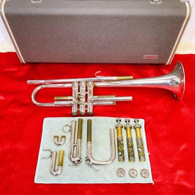 YAMAHA YTR-736 TRUMPET Bb SILVER PLATED WITH BACH 7C MOUTHPIECE CASE