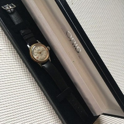 ORIS BIG CROWN 7400B POINTER DATE GOLD BEZEL AUTOMATIC WATCH W/BOX