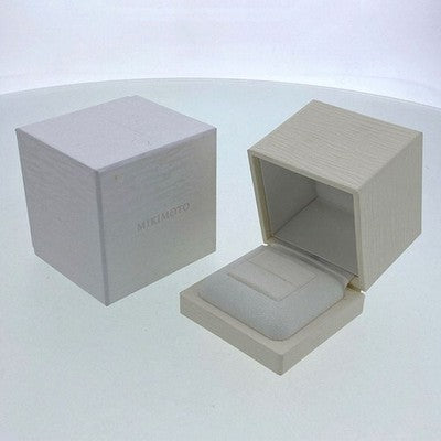 MIKIMOTO OLIVE PEARL RING 750 YELLOW GOLD LEAF MOTIF PEARL JEWELRY WITH BOX