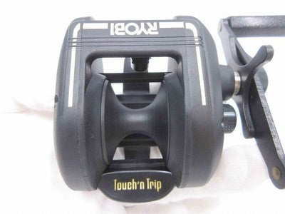 RYOBI GM-40 BAITCASTING REEL FISHING JAPAN MADE BLACK NEAR MINT