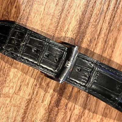 BAUME & MERCIER HAMPTON MAGNUM AUTOMATIC DUAL TIME BLACK MEN'S WATCH 38MM