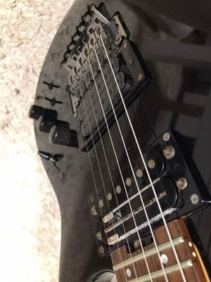 ESP M-II DELUXE ELECTRIC GUITAR BLACK CUSTOM WIRING MODDED PICKUPS JAPAN MODEL