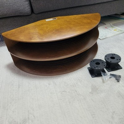 FOSTEX H320 WOOD HORNS PAIR USED FROM JAPAN VINTAGE SPEAKERS