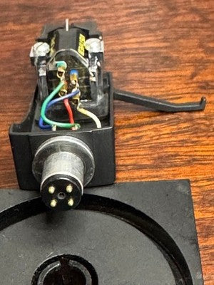SHURE V15 TYPE III MM CARTRIDGE WITH GENUINE STYLUS, WORKING, W/ DENON HEADSHELL
