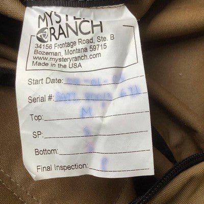 MYSTERY RANCH SATL ASSAULT PACK COYOTE US MILITARY SOCOM ISSUED OLD MODEL