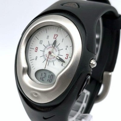 NIKE ACG MEN'S QUARTZ WATCH WITH ANALOG-DIGI BACKLIGHT DIAL WHITE EXCELLENT+++++