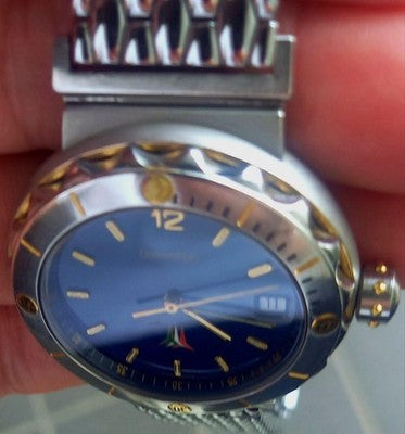EBERHARD FLY MATIC FRECCE TRICOLORI 42007 AUTOMATIC BLUE DIAL PILOT WATCH