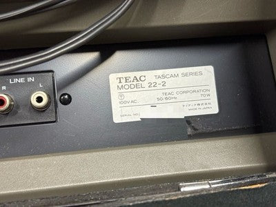 TEAC TASCAM SERIES 22-2 AUDIO EQUIPMENT TEAC OPEN REEL DECK WITH HARD CASE