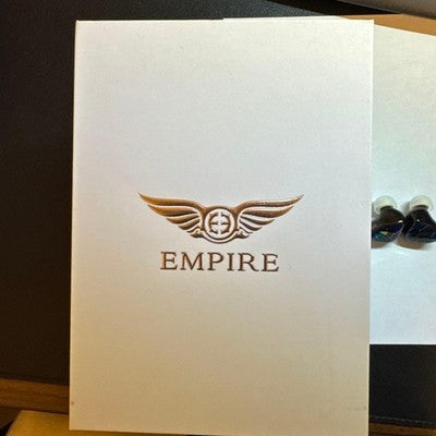 EMPIRE EARS VALKYRIE WIRED IEM EARPHONES GREEN BLACK TRIANGLE DESIGN WITH BOX