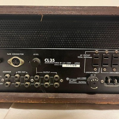 LUXMAN CL35 VACUUM TUBE PREAMPLIFIER LUXKIT VINTAGE AUDIO PREAMP POWER TESTED