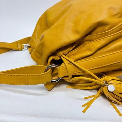 LOEWE FLAMENCO SHOULDER BAG YELLOW NAPPA LEATHER ANAGRAM DESIGNER HANDBAG