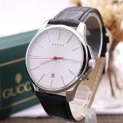 GUCCI 126.3 G-TIMELESS WATCH, GUILLOCHÉ DIAL, WORKING, NEW BATTERY, APPROX. 40M