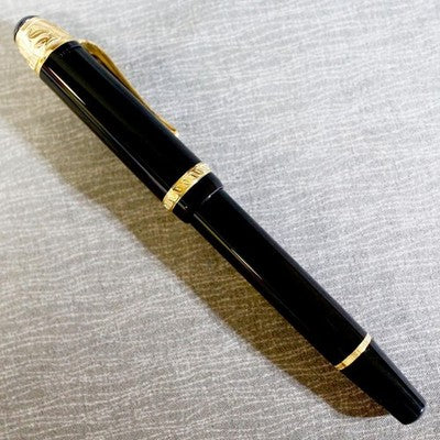 MONTBLANC VOLTAIRE WRITERS EDITION FOUNTAIN PEN 1995 18K M NIB SILVER VERMEIL JP