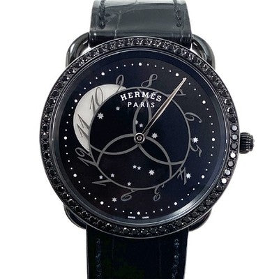 HERMÈS ARCEAU RONDE DES HEURES LIMITED TO 300 PIECES AR5A.530 QUARTZ BLACK PVD