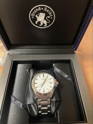 SEIKO GRAND SEIKO AUTOMATIC MEN'S WRISTWATCH WHITE DIAL ROUND FACE JAPAN MADE
