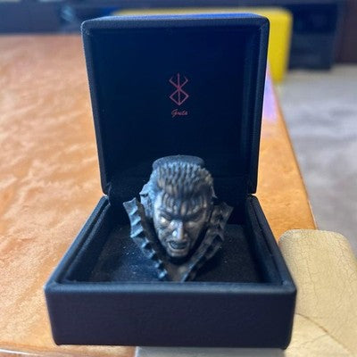 BERSERK GUTS RING BEHELIT PENDANT SET WITH BOX MANGA ANIME JEWELRY
