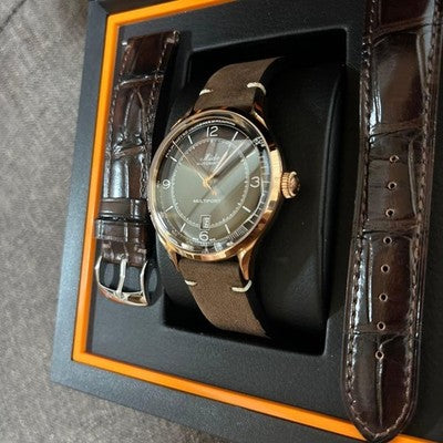 MIDO MULTIFORT M040.407.36.060.00 AUTOMATIC BLACK DIAL ROSE GOLD MEN WATCH BOX